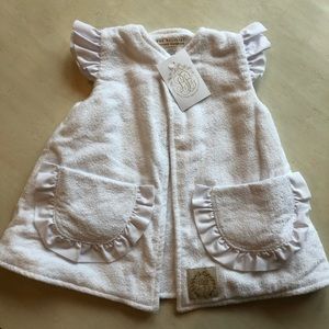 Beaufort bonnet white cover up, size 18-24 month